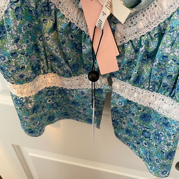 For Love & Lemons for Victoria’s Secret Alana Floral Top NWT tank cami sleep - Picture 8 of 11